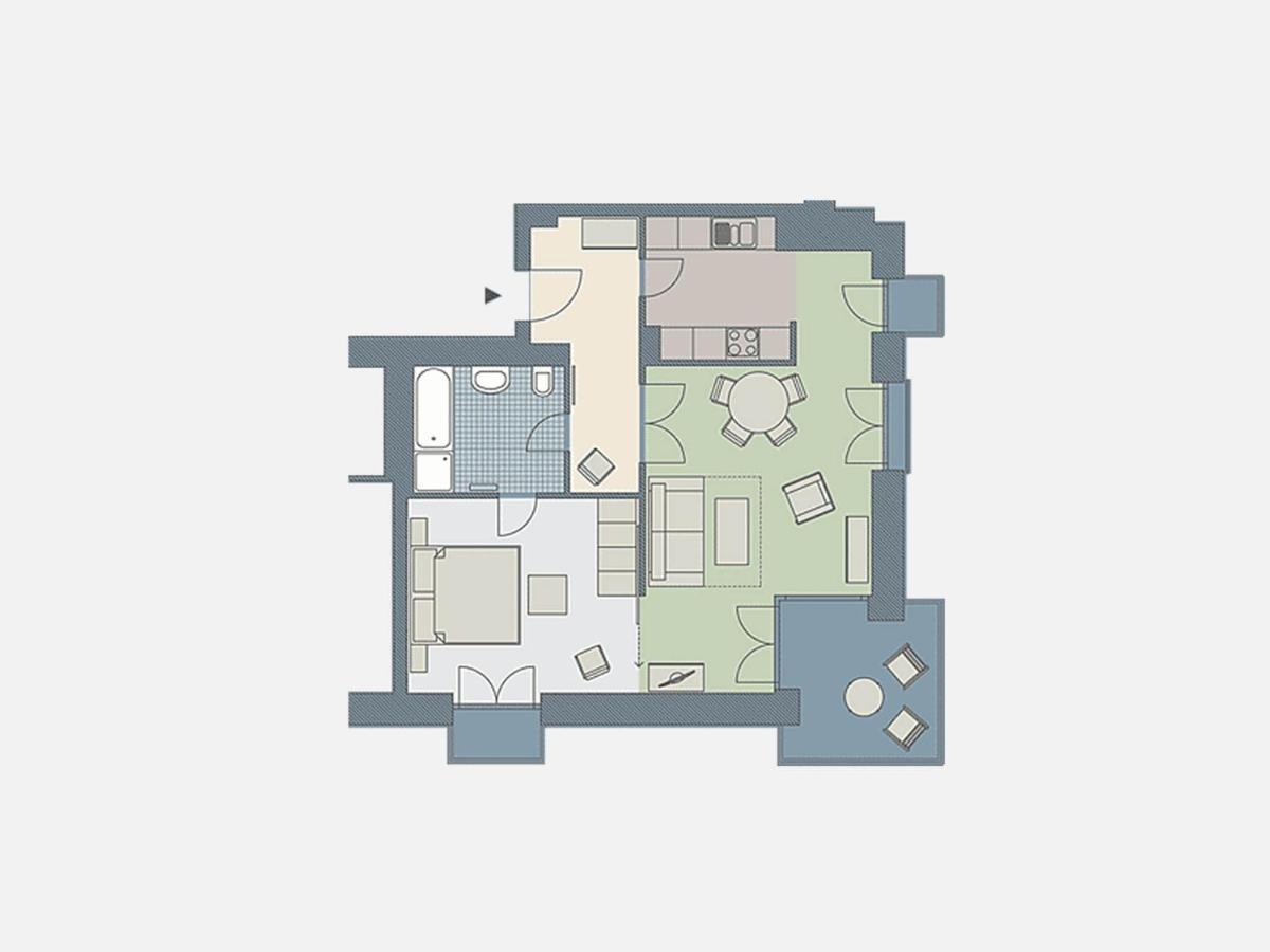 Kaiservillen Heringsdorf - Ferienwohnung Mit 1 Schlafzimmer Und Balkon D211 外观 照片